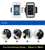 Sportowe etui z opaską na ramię telefon komórkowy mody uchwyt na dla kobiet na rękę smartfon torebki sling do biegania siłownia Arm Band Fitness 3